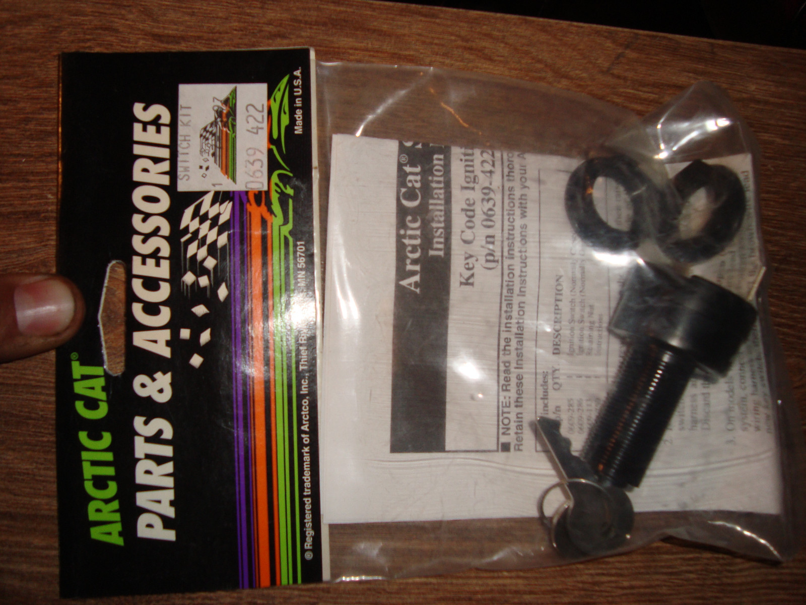 New Arctic Cat Key Switch Kit 0639-422 Closed 0639 422