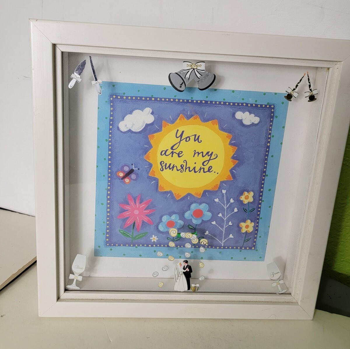 Shadow Box For Wedding Day You Are My Sunshine Picture Artwork