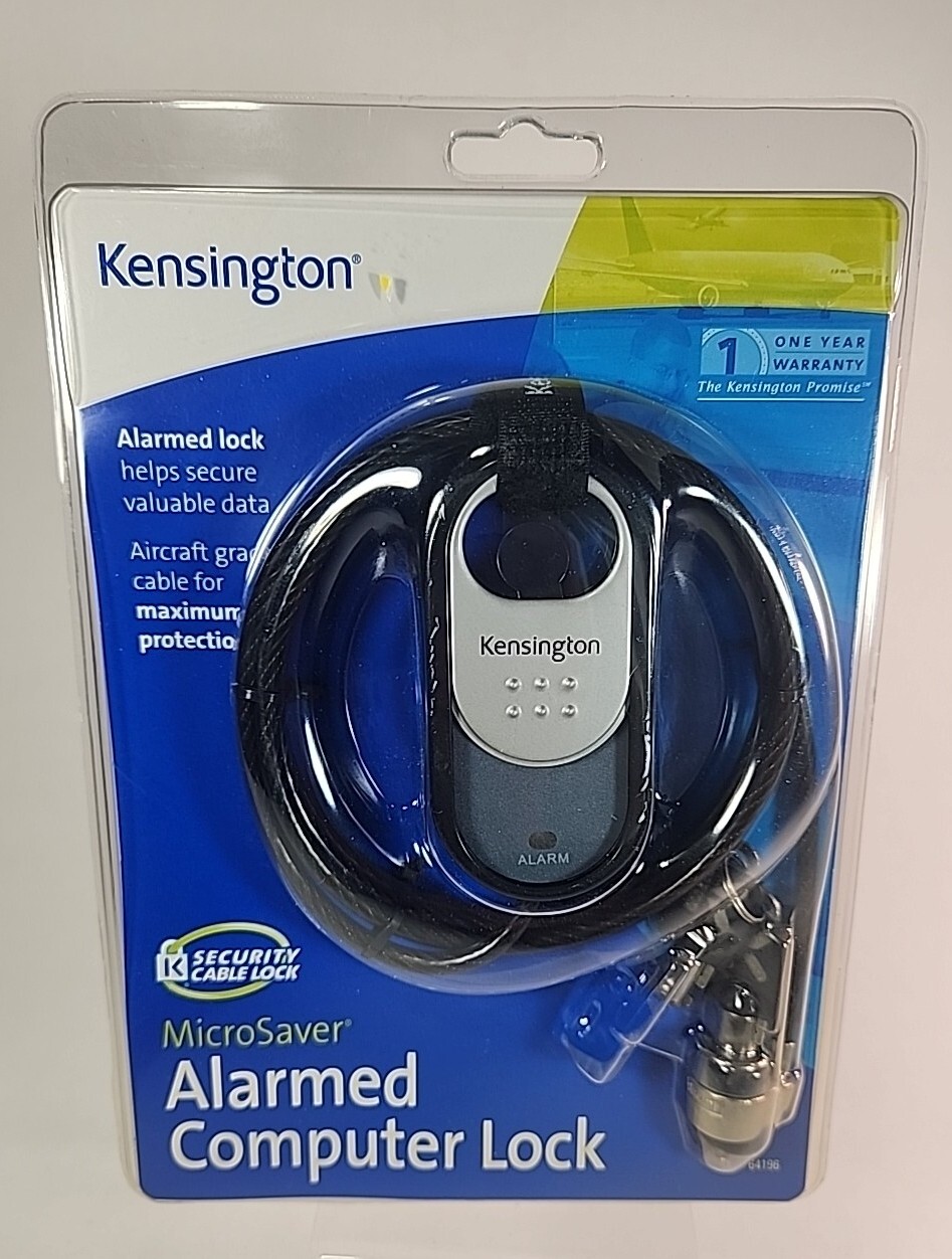 Kensington Microsaver Alarmed Computer Lock 64196-NEW Sealed