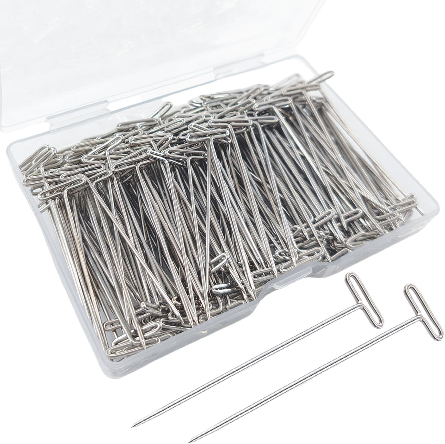 150PCS T Pins 2 inch T-Pins, Sewing Wig Blocking Wig T Pin for Wigs, Straight Pi