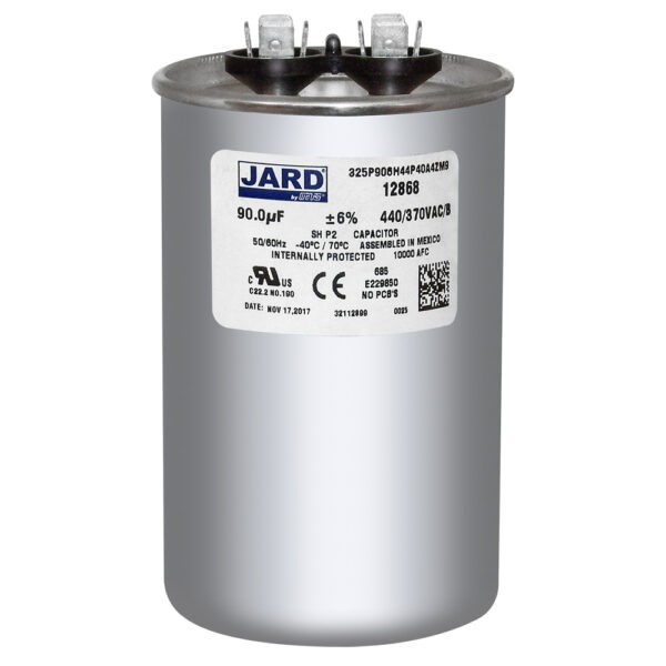 90 uf MFD 440 370 VAC 12868 ROUND Run Capacitor replaces NGM 325P906H44P40A4Z