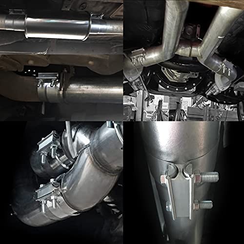 Lap Joint Exhaust Band Clamp Preformed Aluminized Steel (Pack) 4" 2