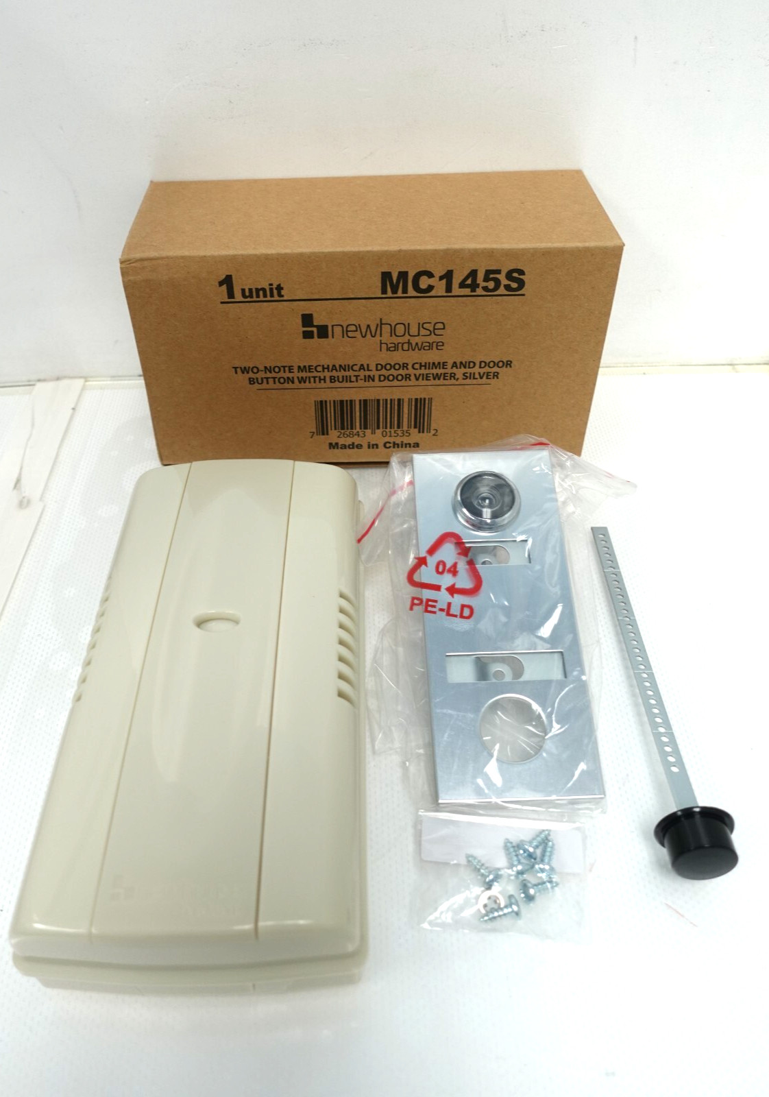 NewHouse 2-Note Mechanical Door Bell Chime with Door Button
