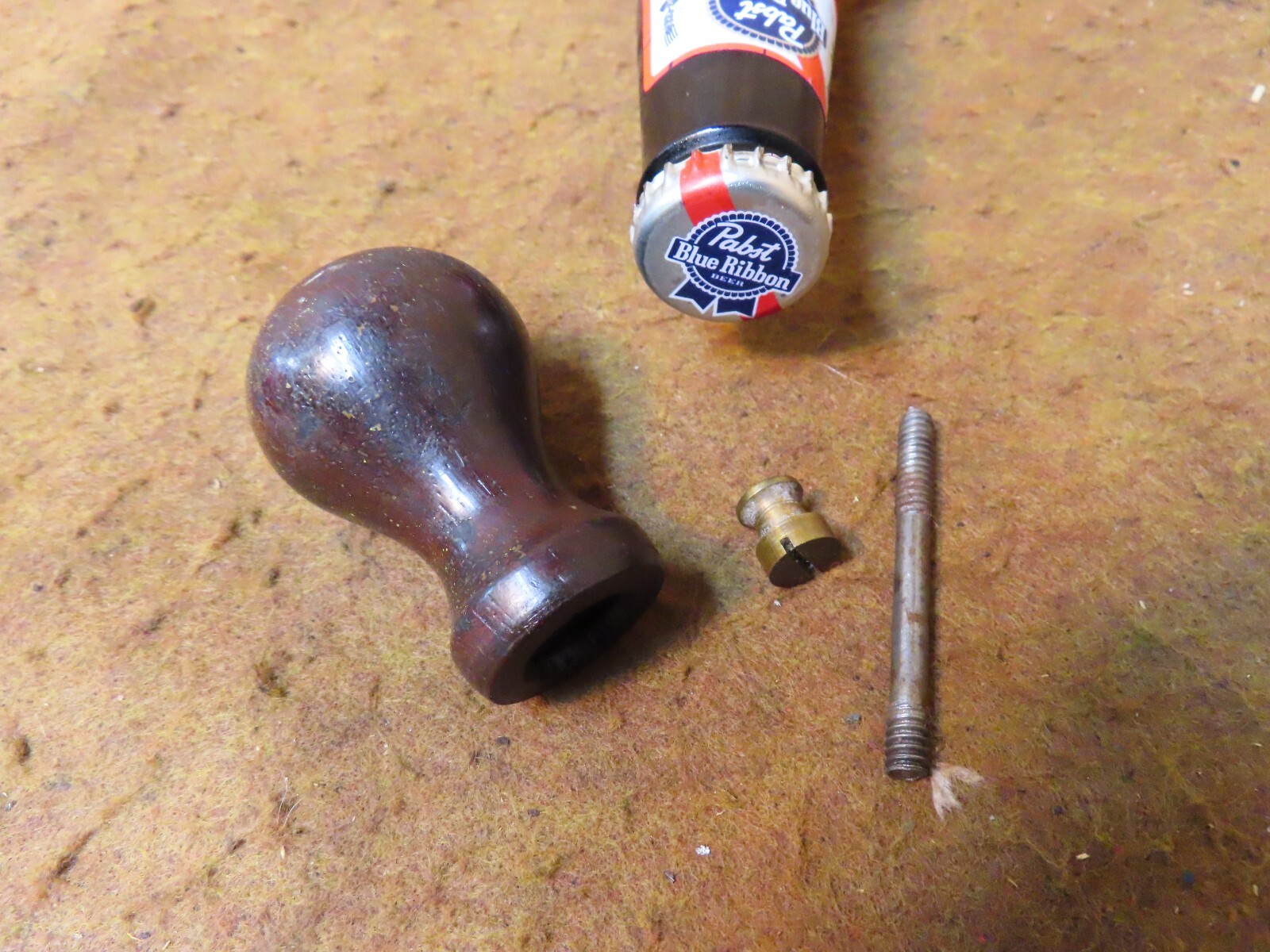 Stanley 4,5 Plane,Knob Assy(ONLY)Tall,Rosewood,ringbase,1929-41~GD+🤠S8.6.23R