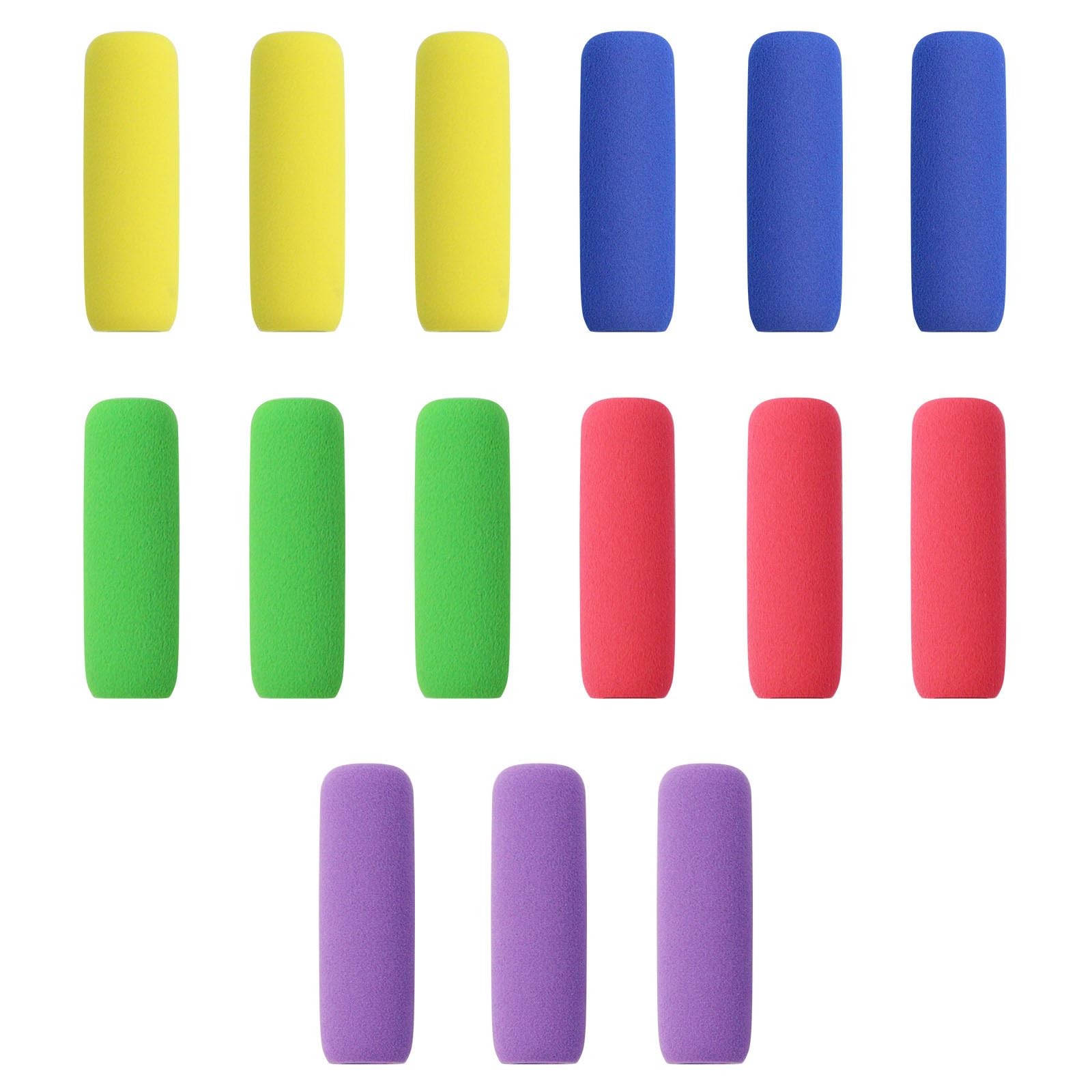 Pencil Grip Soft Foam Grips for Handwriting 1.5 Inch 15 Pcs Classics