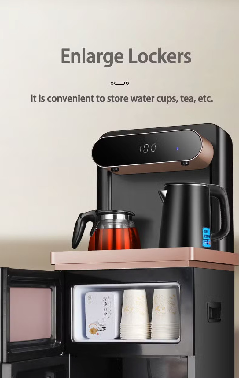 Gold Bottom Loading Hot and Room Temperature Water Dispenser Tea Bar Machine