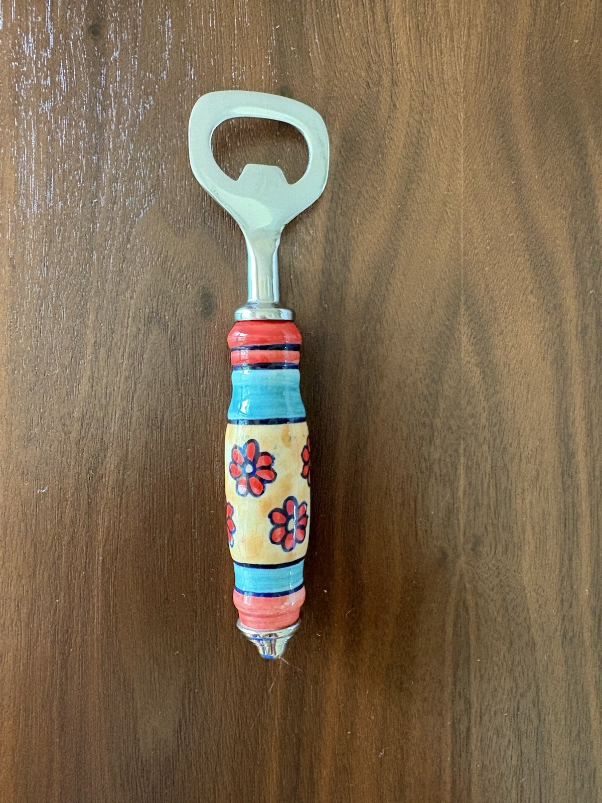 Polish pottery bottle opener