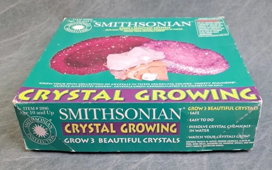 Smithsonian Grow 3 Beautiful Crystals Kit Item #2896