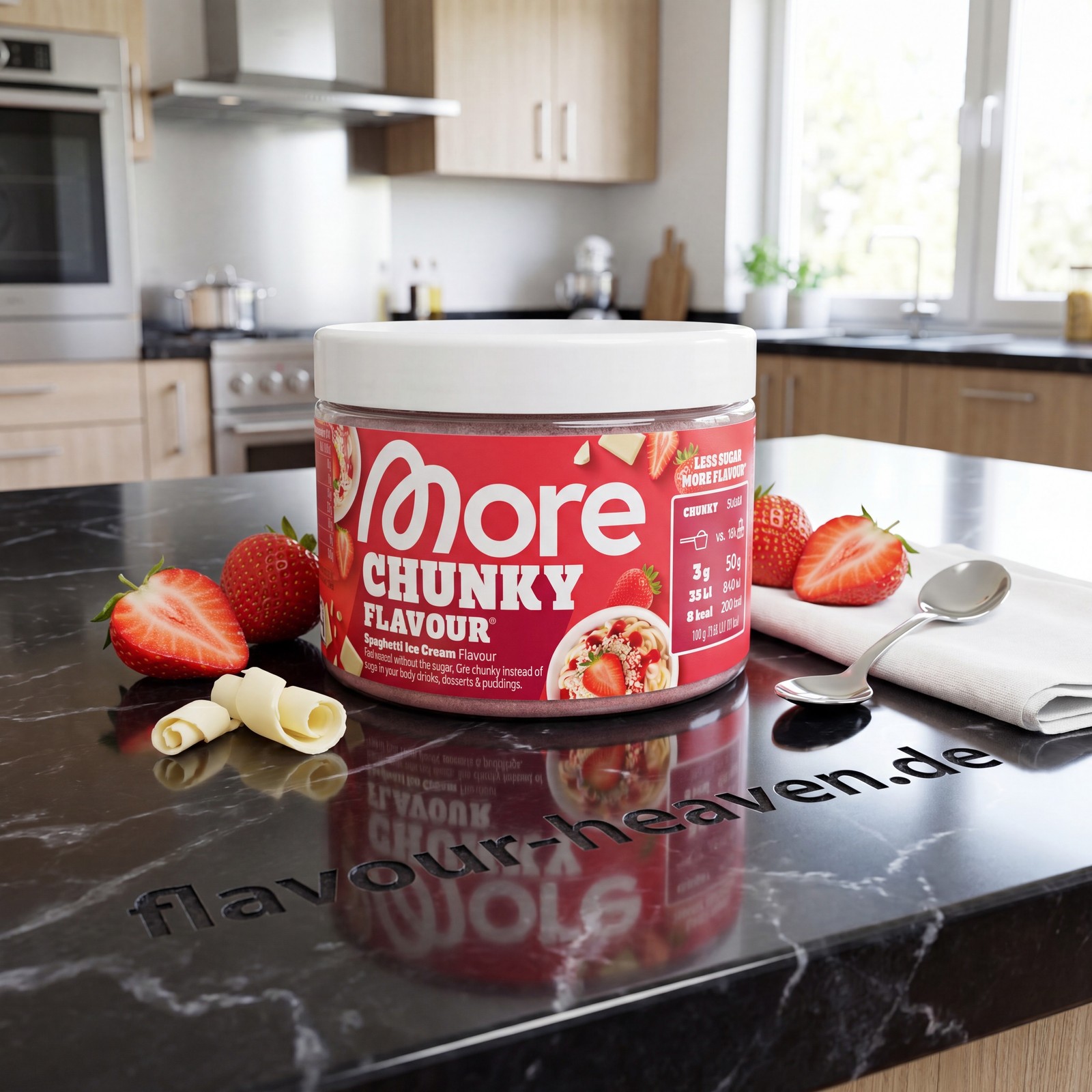 More Nutrition Chunky Flavour Spaghetti Ice Cream - New & Boxed (1x)