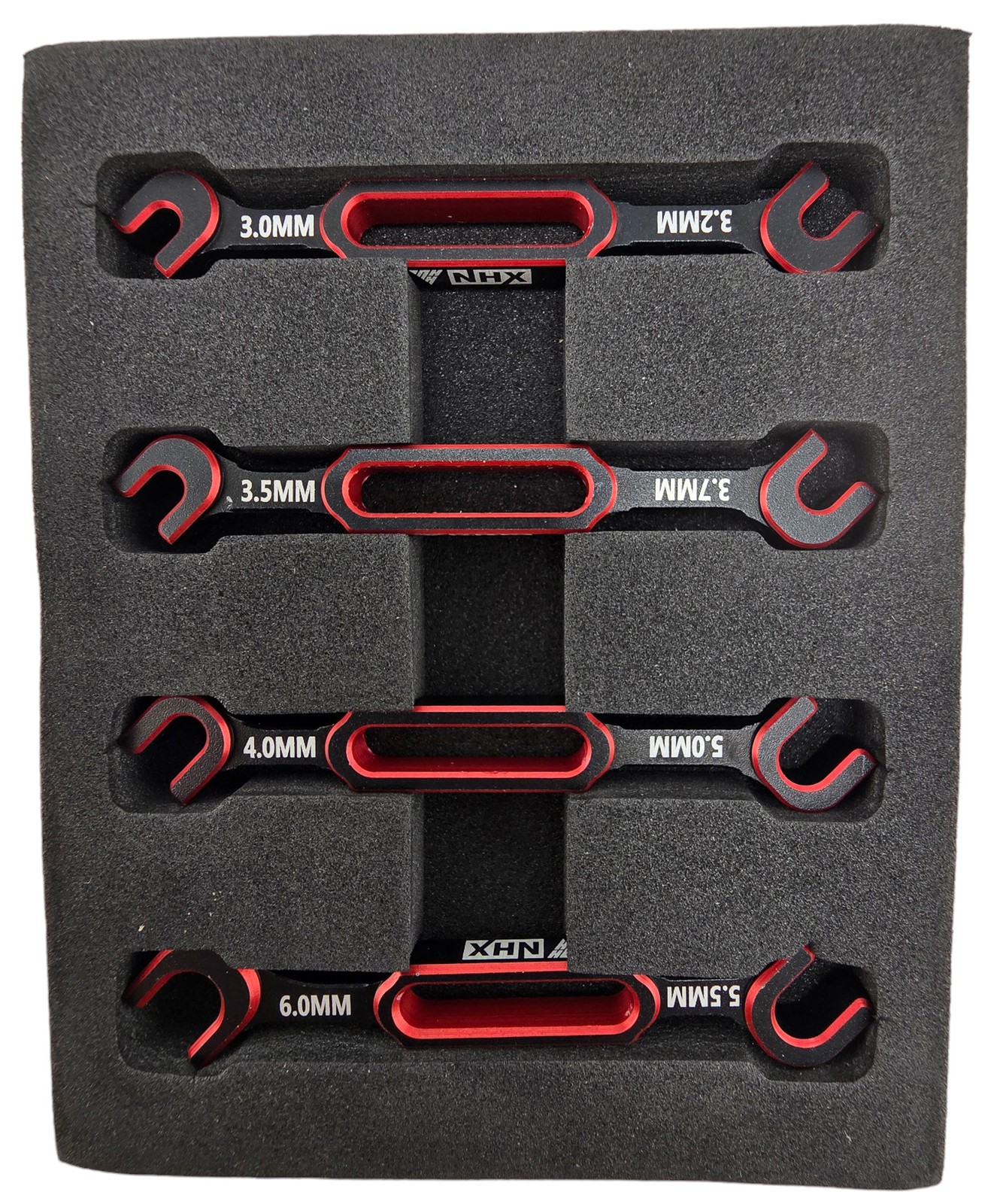 NEW NHX RC Alum Turnbuckle Wrench 1/10 & 1/8 3/3.2/3.5/3.7/4/5/6/5.5mm -Red