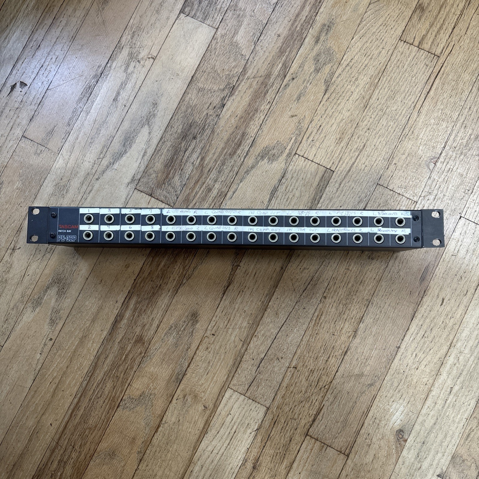 TASCAM PB-32P Rack Mount Patchbay Audio Patch Panel - Japan