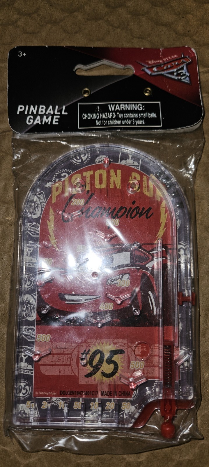 Cars 3 Piston Cup Champion Handheld Pinball Machine Game Disney/Pixar