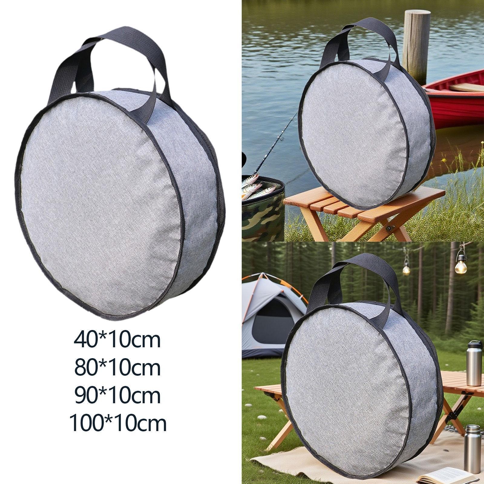 Camping Skillet Bag with Handle Portable Container Oxford Cloth Grill Pan