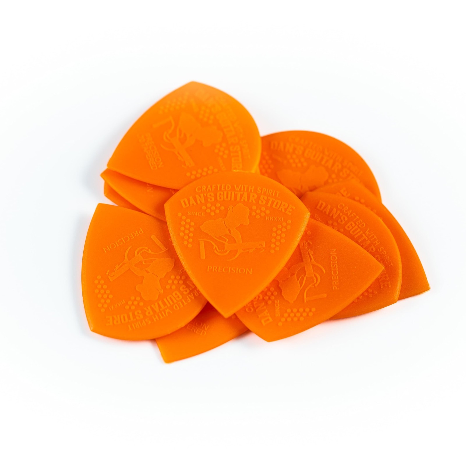 Dan's Guitar Store - 10-pack 0.70mm Precision Picks - Grippy Lightweight High...