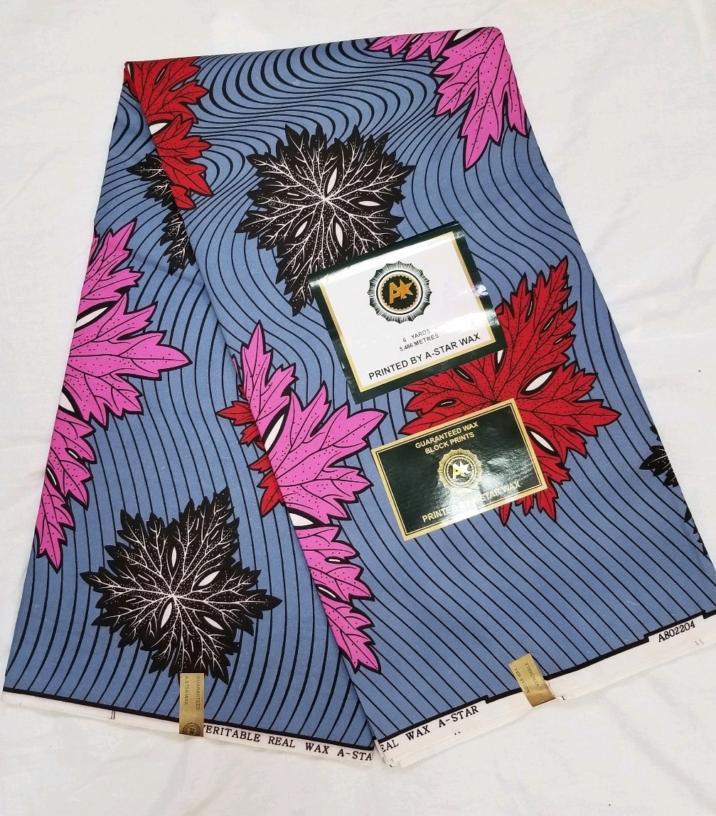 Ankara African wax print fabric 6 yards/100%cotton
