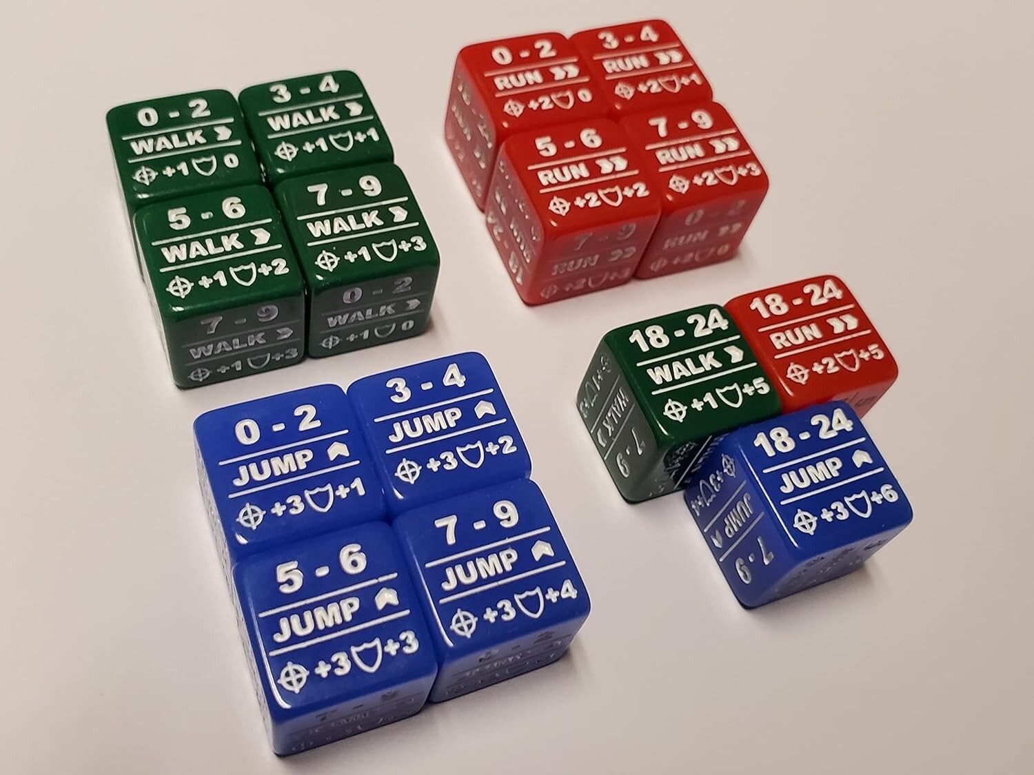 Battletech Stats Modifier Dice Full 30 Dice Bundle: Movement, Heat & Special