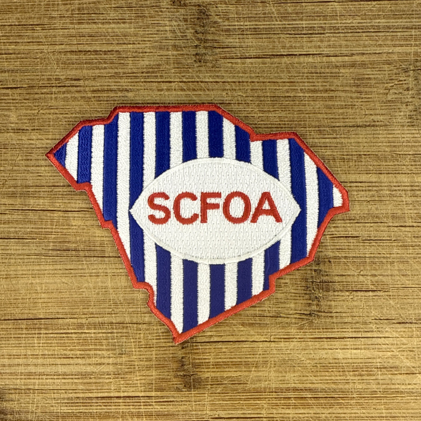 South Carolina Football Officials Association SCFOA Embroidered Patch 3.75x3in
