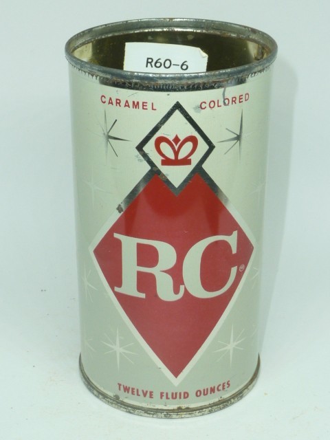 Empty Top Opened 12oz Royal Crown Cola Vintage Can