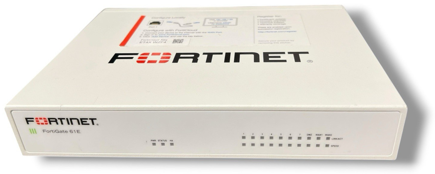 Fortinet FortiGate FG-61E Firewall Network Security Appliance - FACTORY RESET!!