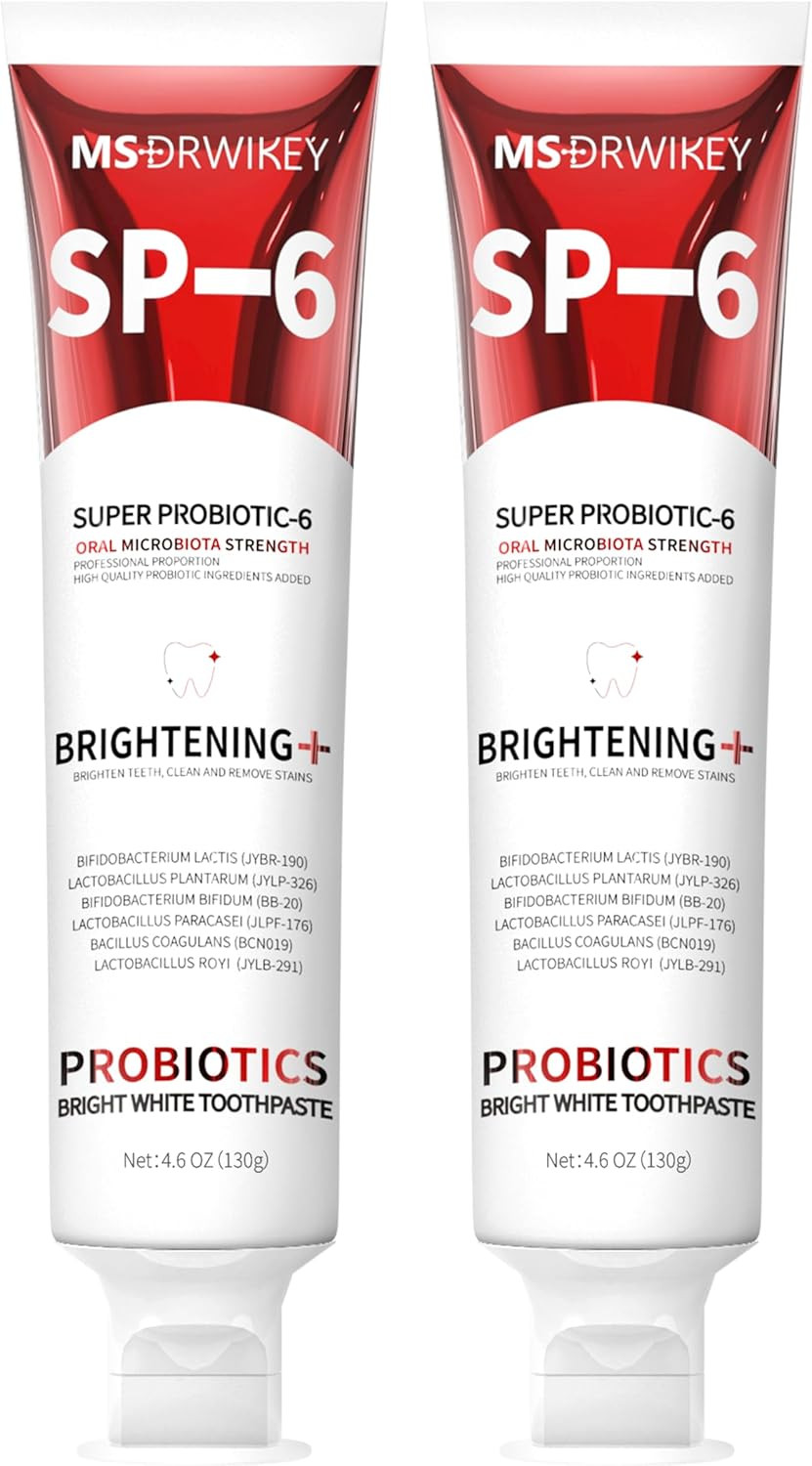 SP-6 Probiotic Whitening Toothpaste - Enhanced Formula with 6 Probiotics for Tee