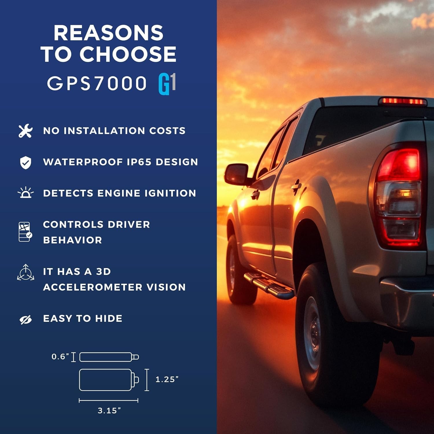 Real-Time Mini GPS Tracker - No Subscription, 4G Coverage for Fleet Management