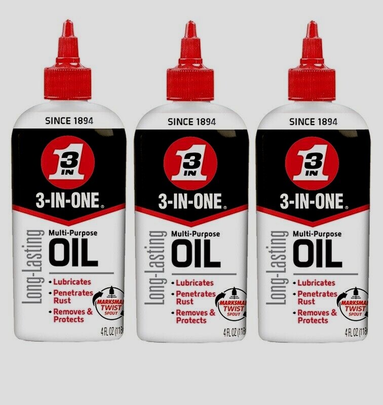 3 ~ 3-IN-ONE MULTI-PURPOSE HOUSEHOLD Lubricating Oil Twist Spout 3-in-1 4 oz