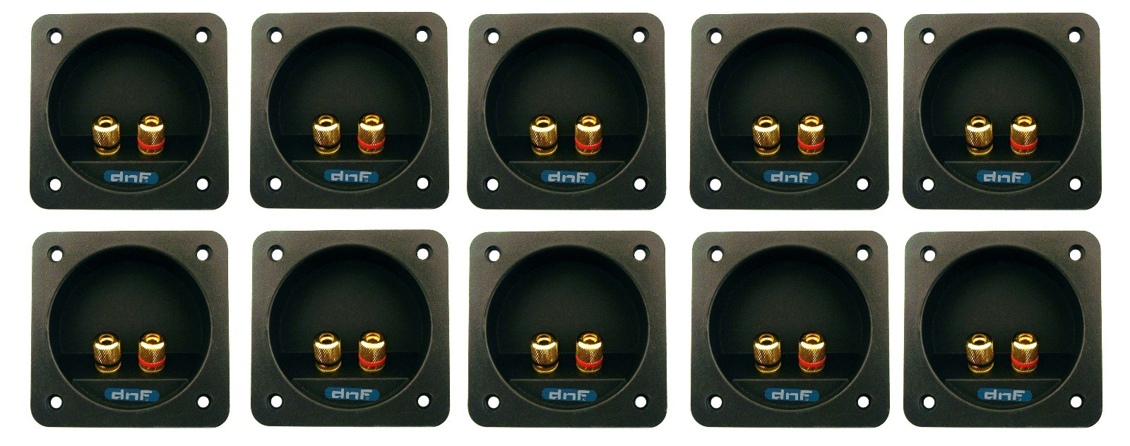 10 PACK SPEAKER BOX TERMINAL SQUARE CUP CONNECTOR SUBWOOFER ENCLOSURE WIRE