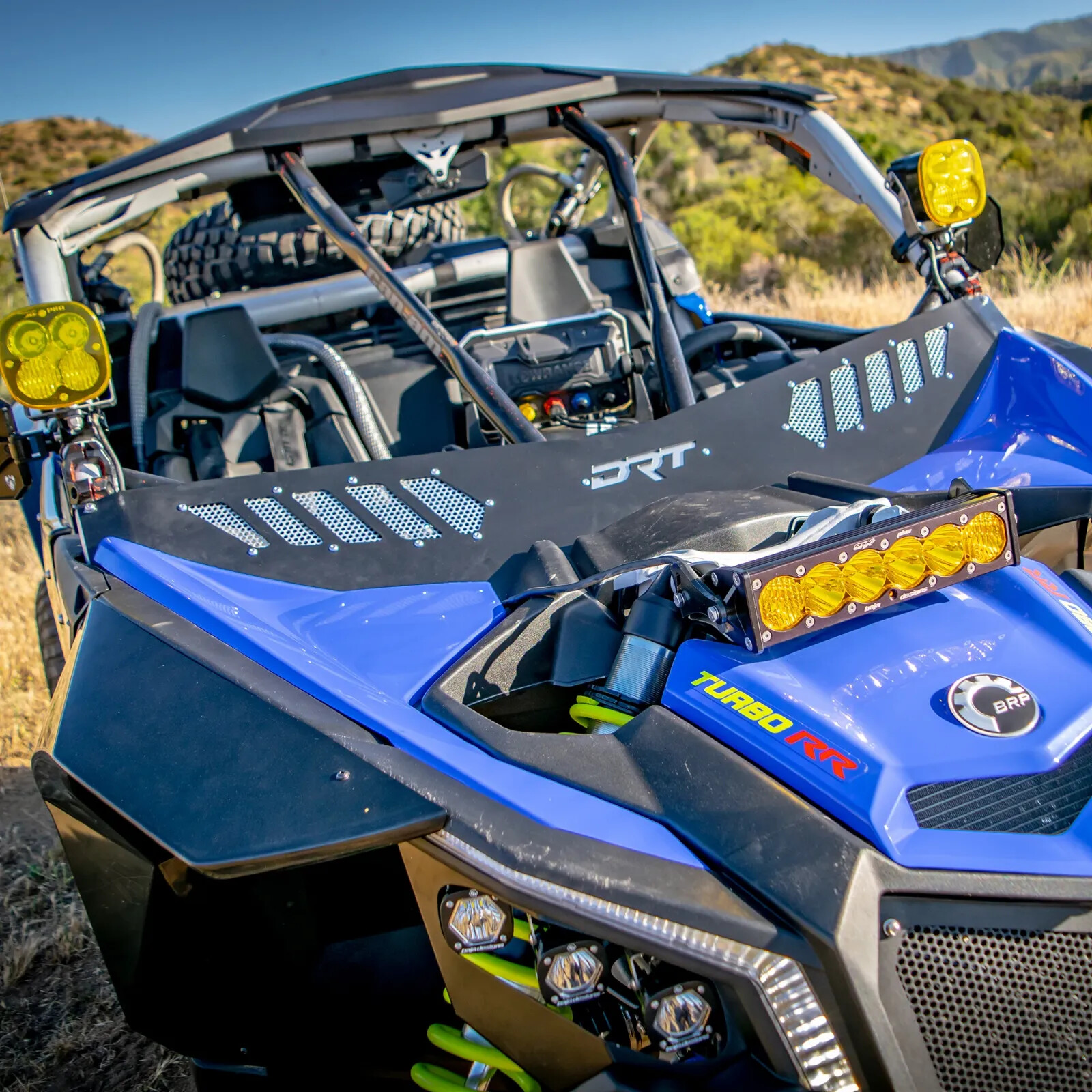 DRT Can Am Maverick X3 / Max 17-24 Wind Diffuser Deflector Dust Guard Black