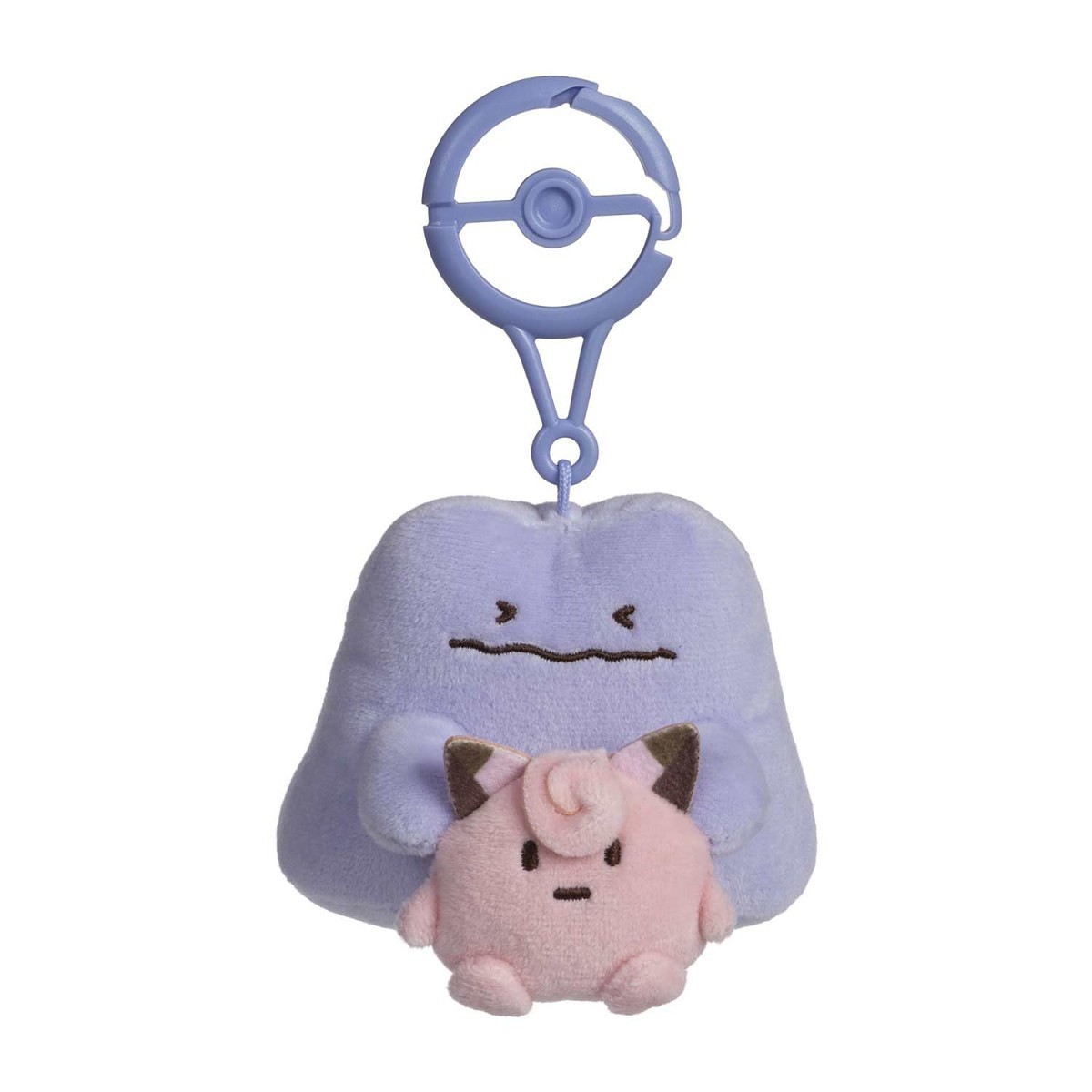 Pokemon Center Original Ditto (Lonely) Pokemon Natures Mascot Plush Key Chain
