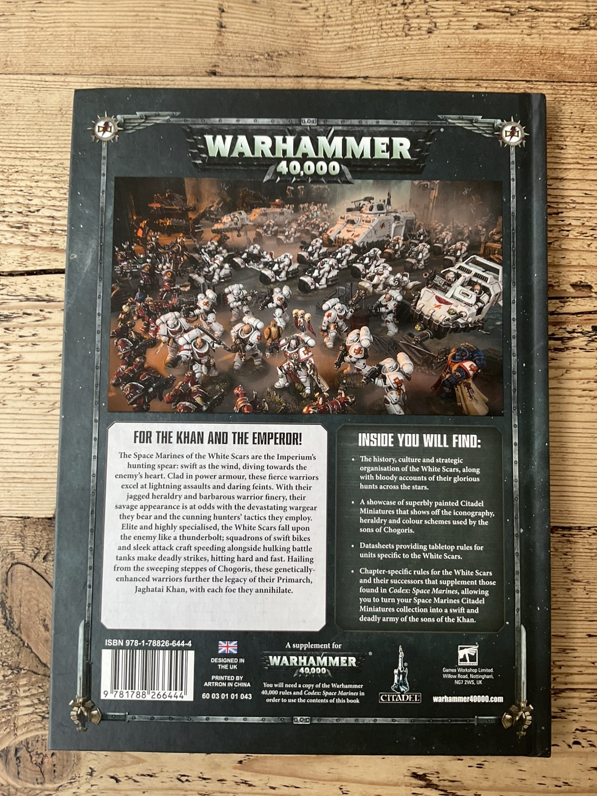 Warhammer 40k White Scars Codex - Hardback