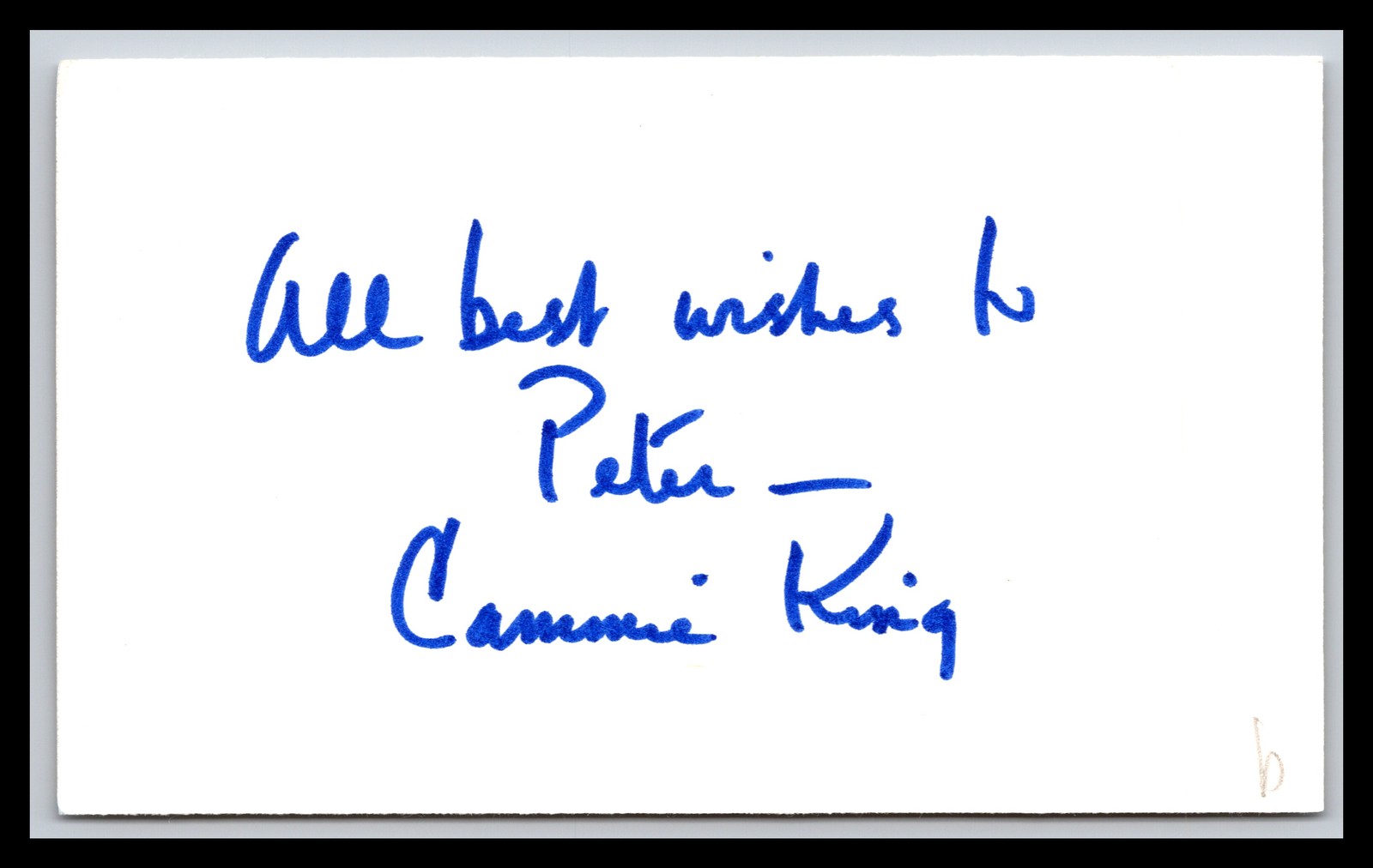 Cammie King - Child Actress - 3x5 Card - Signed / Autograph (b)