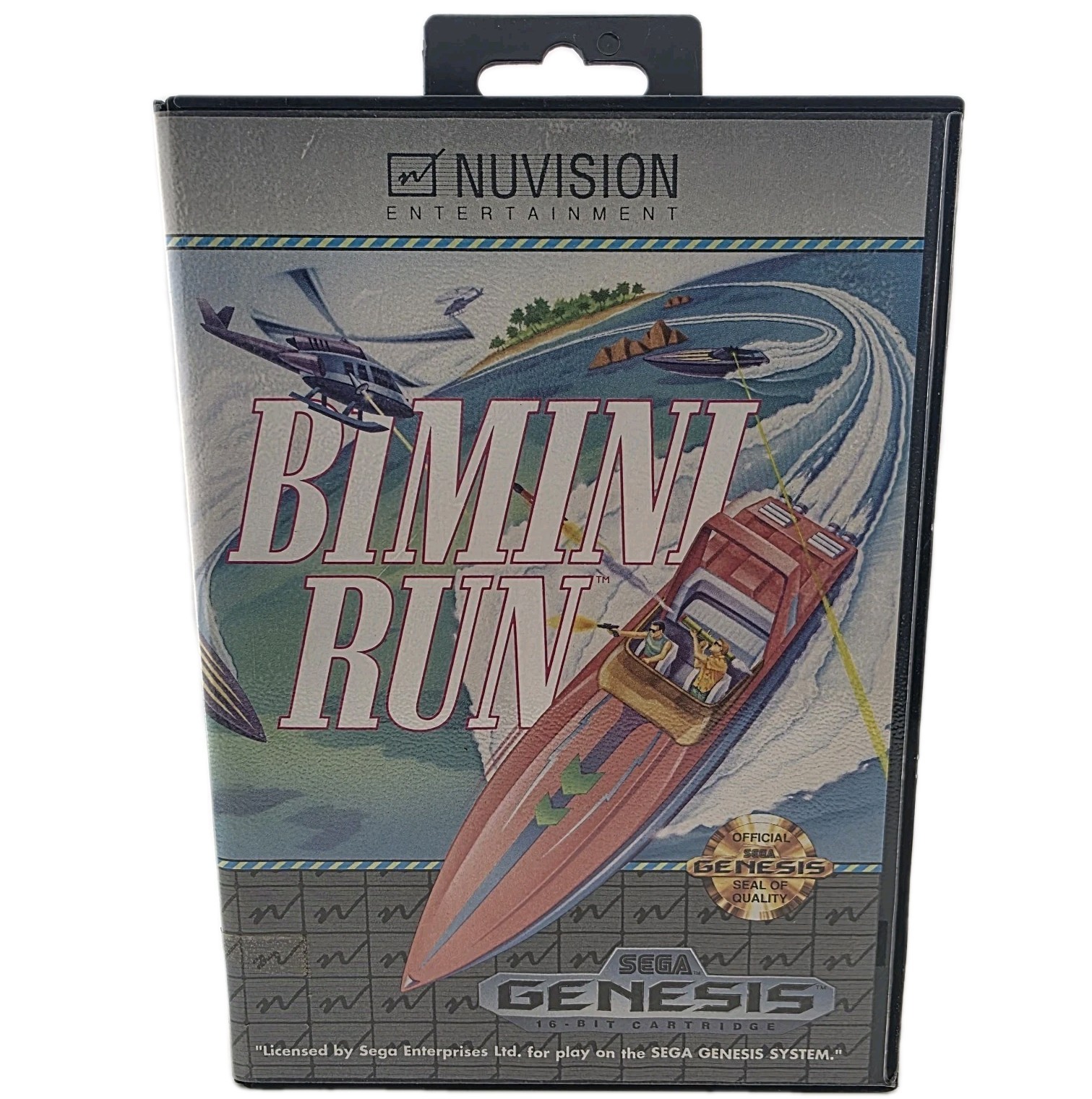 Bimini Run - Case Only - Sega Genesis - Hang Tab - Authentic (No Game)