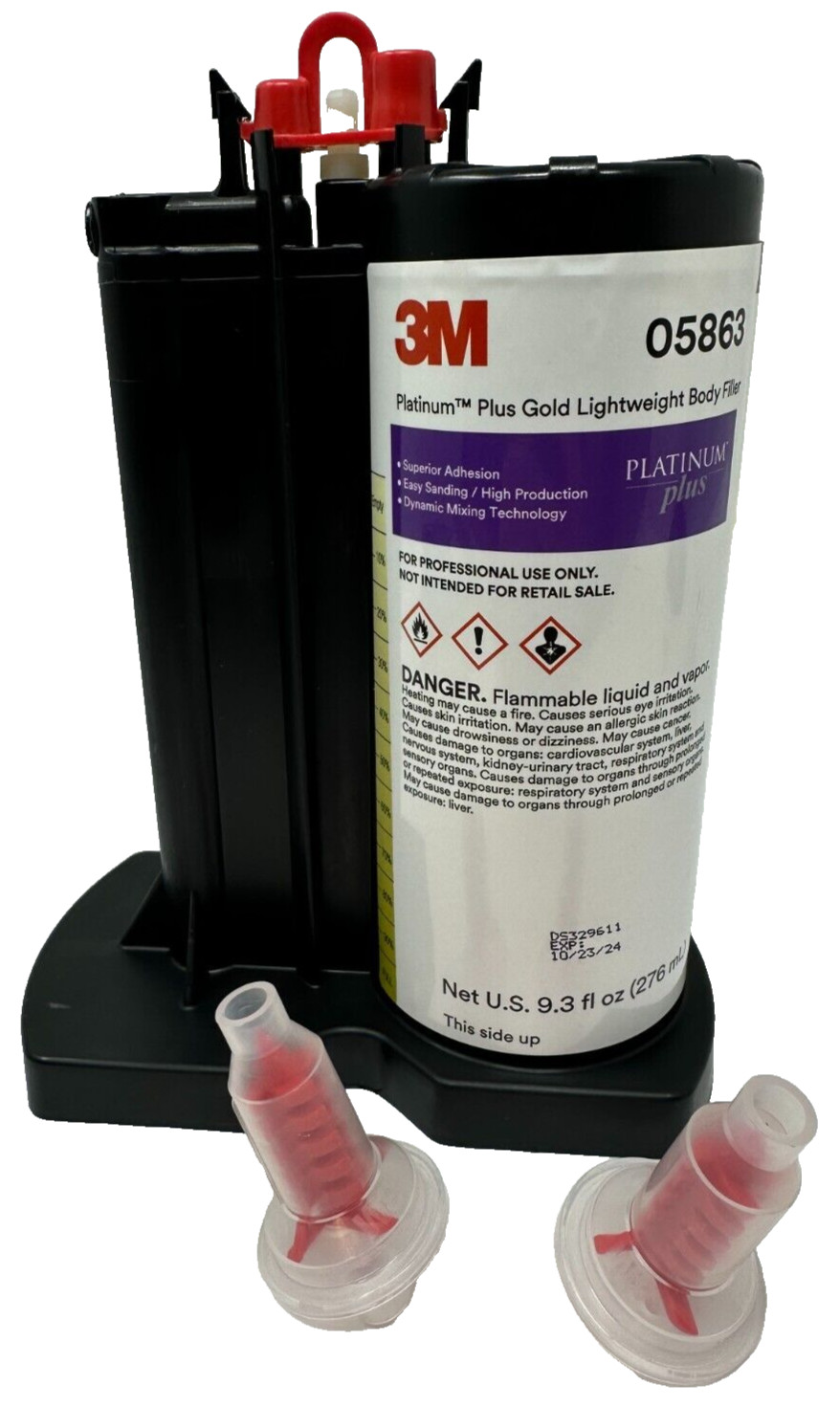 1 Tube of 3M 05863 Platinum Plus Gold Body Filler Best Before: October 23, 2024