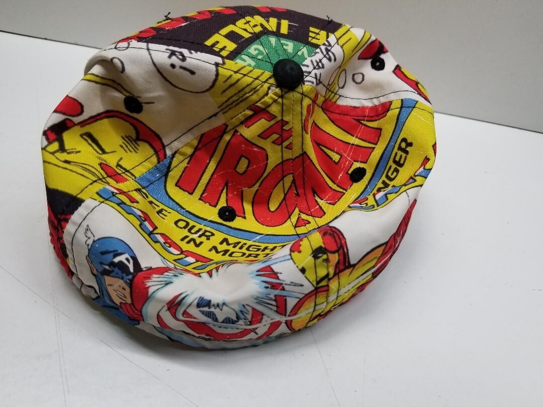 MARVEL COMICS 2009 IRON MAN COMIC STRIP S/M SIZE FLAT BILLED HAT
