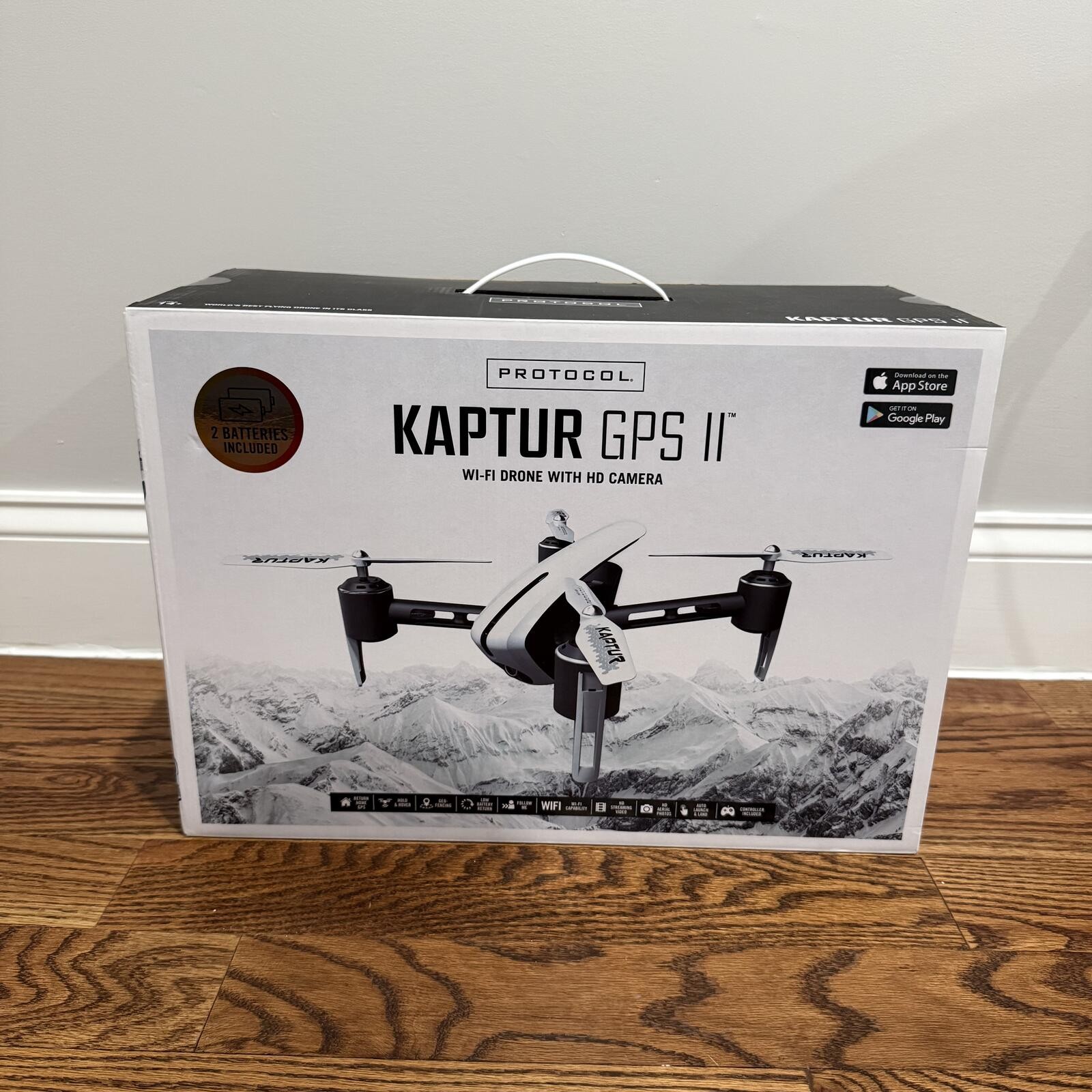 Protocol Kaptur GPS II Wi-Fi Drone with HD Camera, In Hand!