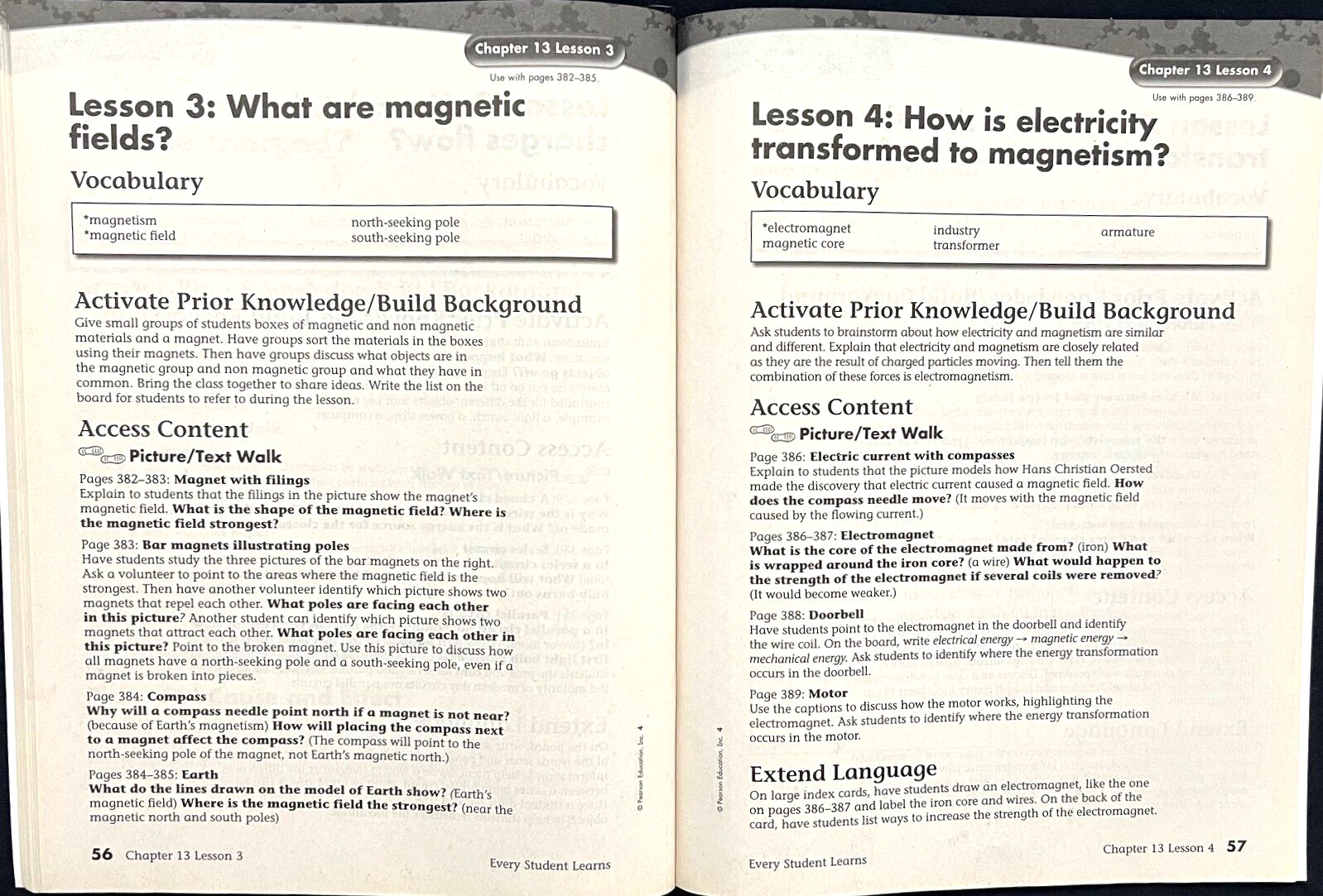 4th Grade - SCIENCE - EVERY STUDENT LEARNS - TEACHER GUIDE (2006, Foresman)