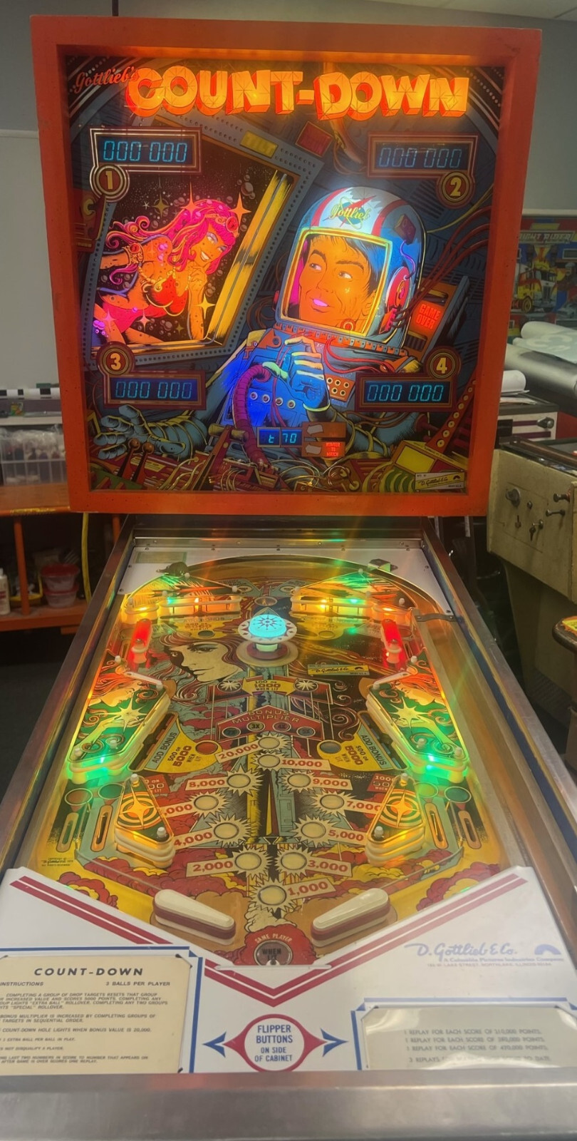 COUNTDOWN - NON GHOSTING Lighting Kit custom SUPER BRIGHT PINBALL LED KIT
