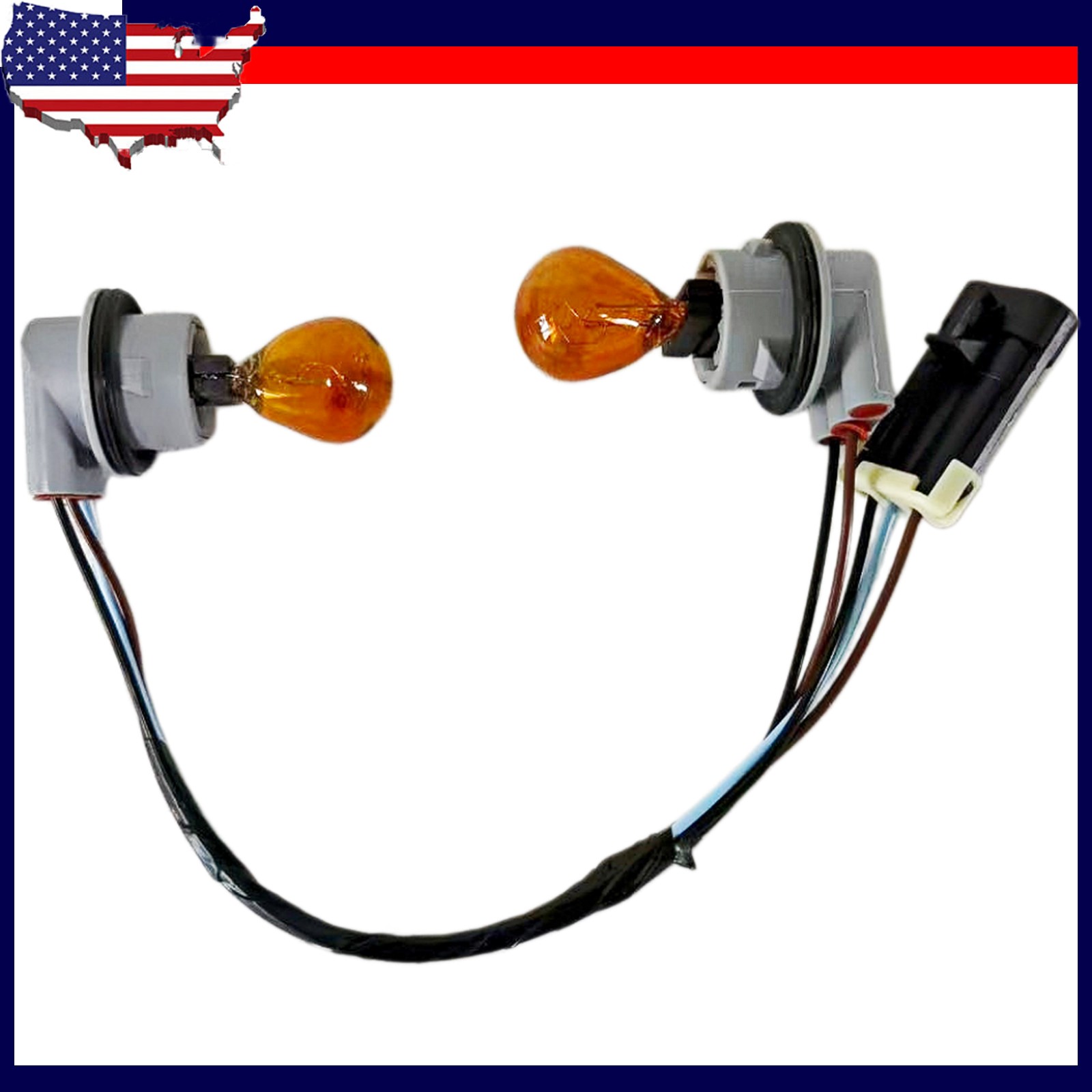 Tail Lamp Assembly Wiring Harness With Light Bulb For 2004-2012 Chevrolet GMC US