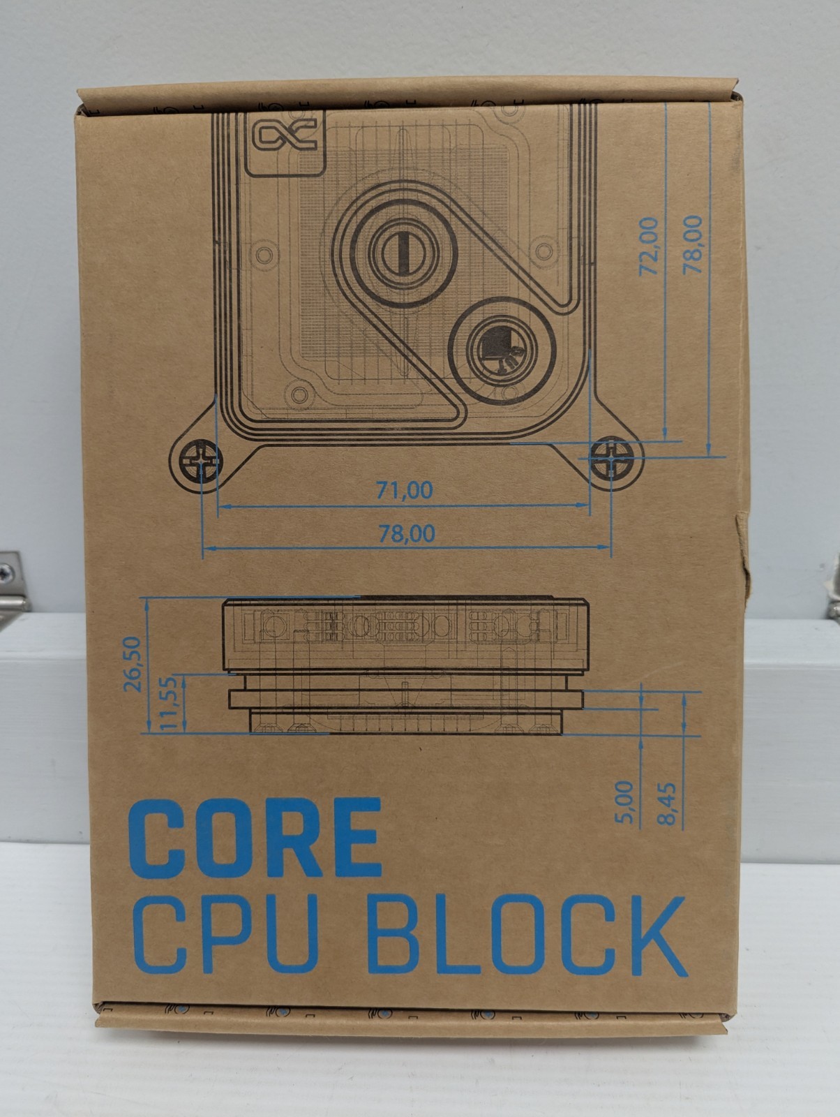 WAC ALPHACOOL CORE 1 AURORA SILVER - CORE CPU BLOCK -  13447 - OPEN BOX NEW