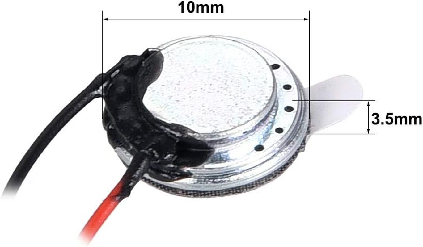 0.5W 8 Ohm Mini DIY Speaker 10Mm round Shape Replacement Loudspeaker 4Pcs