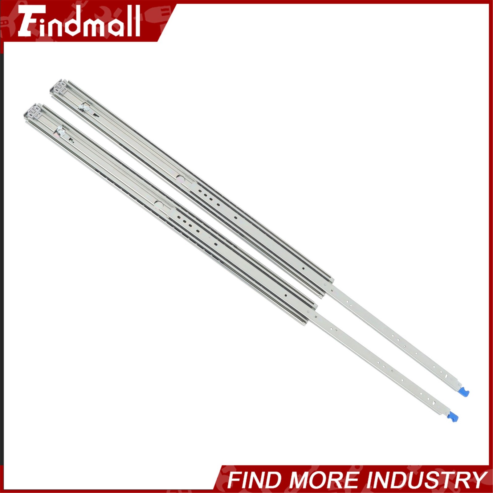 Findmall Heavy Duty 38" Drawer Slides w/Lock 500lb - Full Extension Ball Bearing