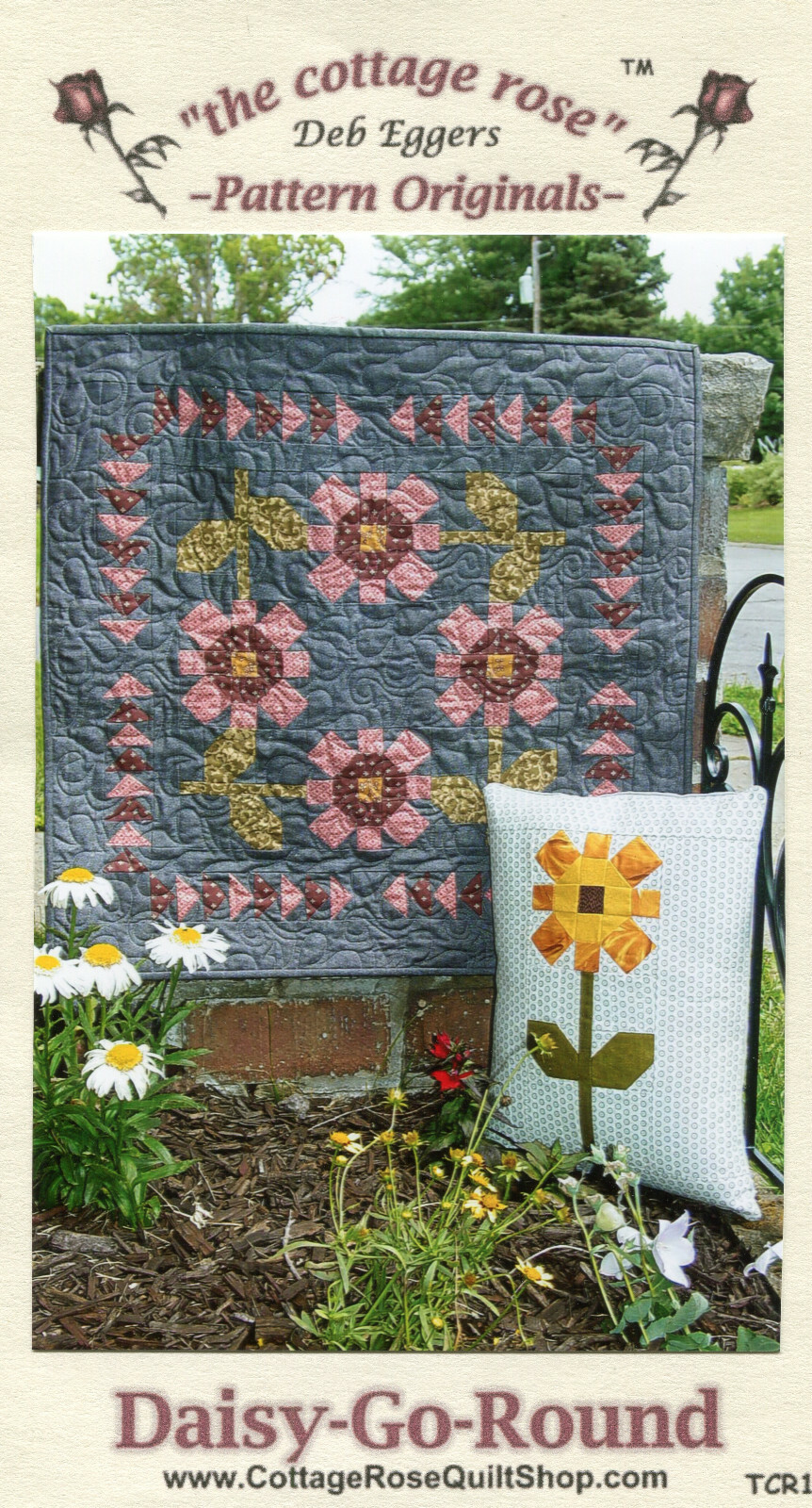 "Daisy-Go-Round" Quilt Pattern by The Cottage Rose