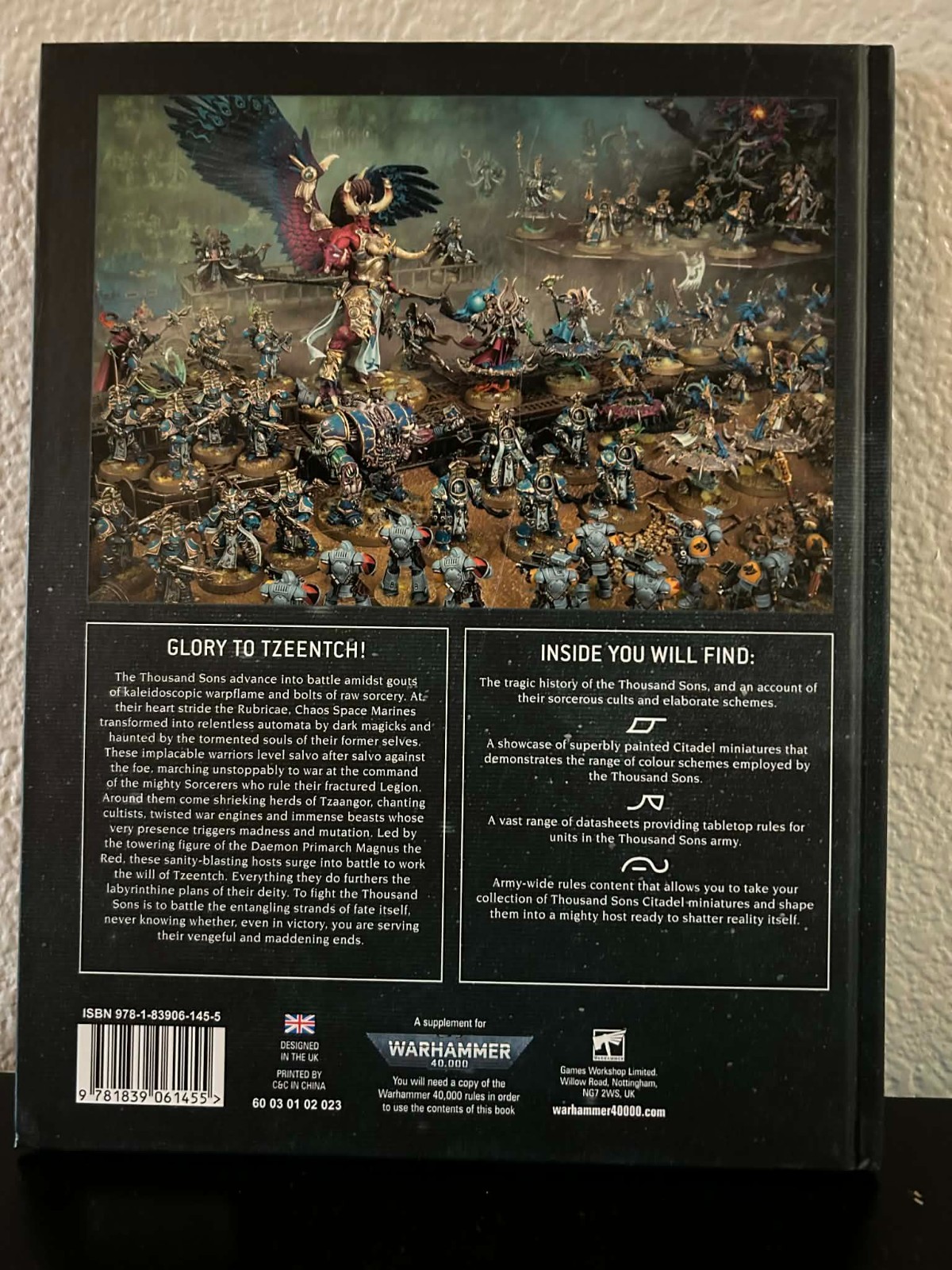 Games Workshop Warhammer 40,000 Thousand Sons Codex Hardcover