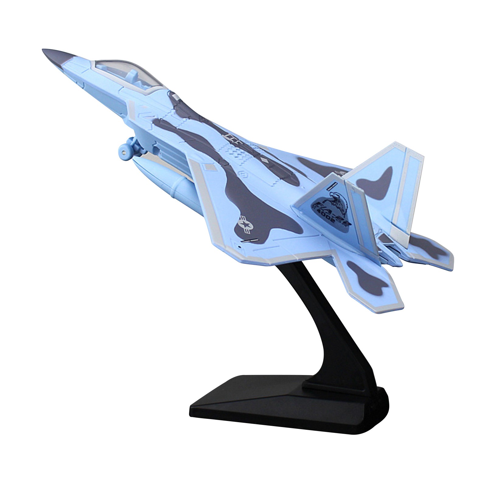 1/100 Scale Alloy Fighter F-22  Aircraft F22 Raptor Model Toys Sound Light