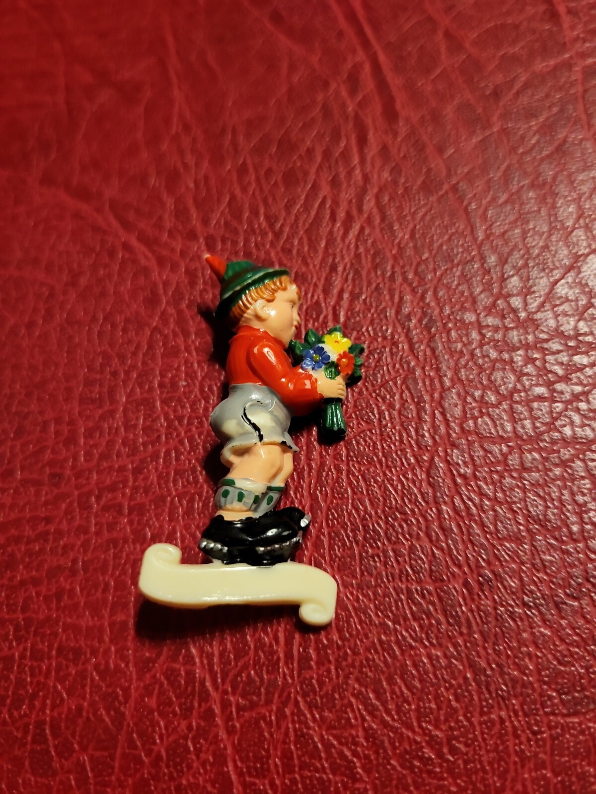 Pin Hatpin Walking Pin Brooch Boy With Flowers