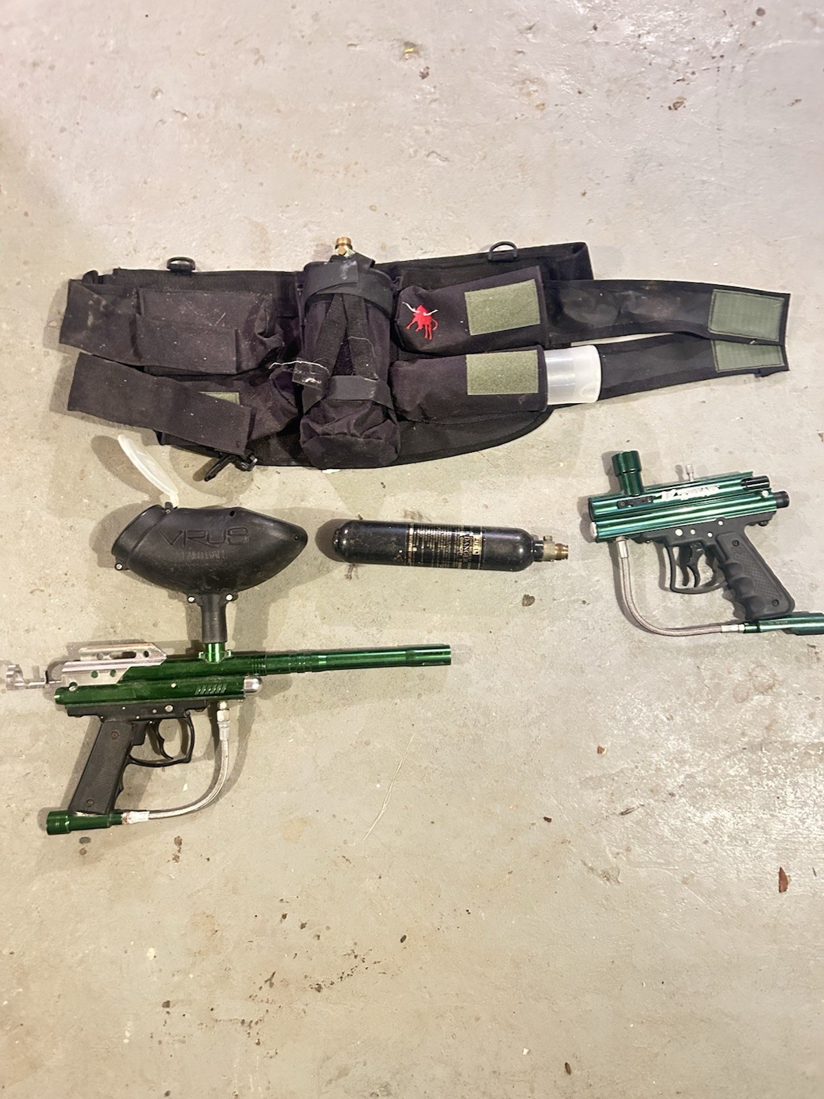 paintball equipment used