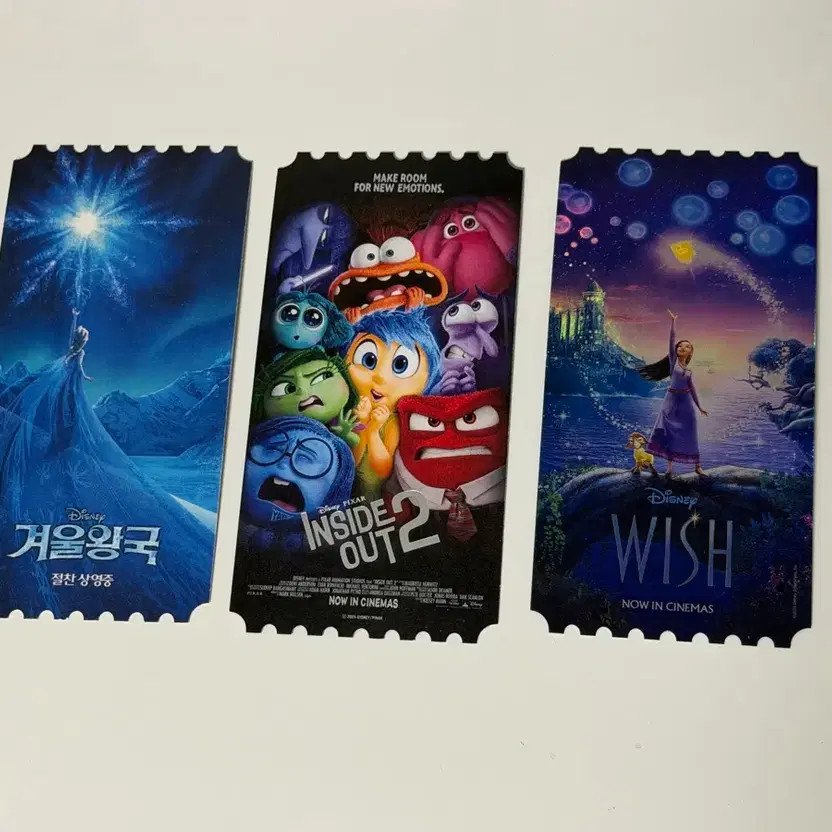 Frozen, Inside Out 2, Wish Original Tickets Bundle
