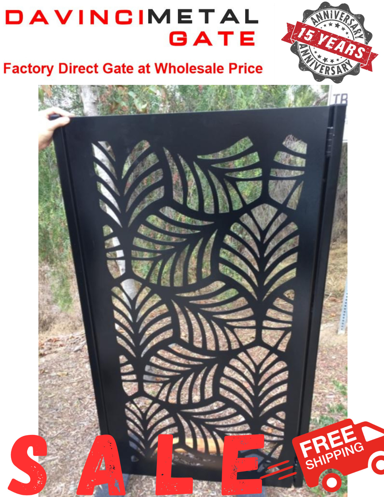 Factory direct steel metal gate | Free US delivery