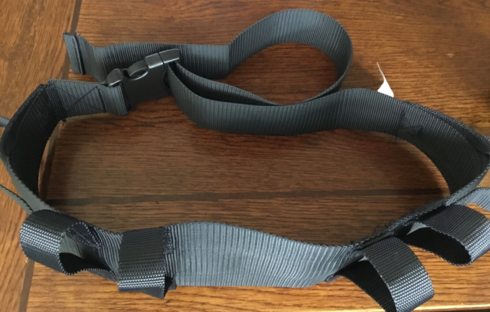 Medline Black Gait Belt Transfer Walk 6 Hand Grips/Handles Quick Release Buckle