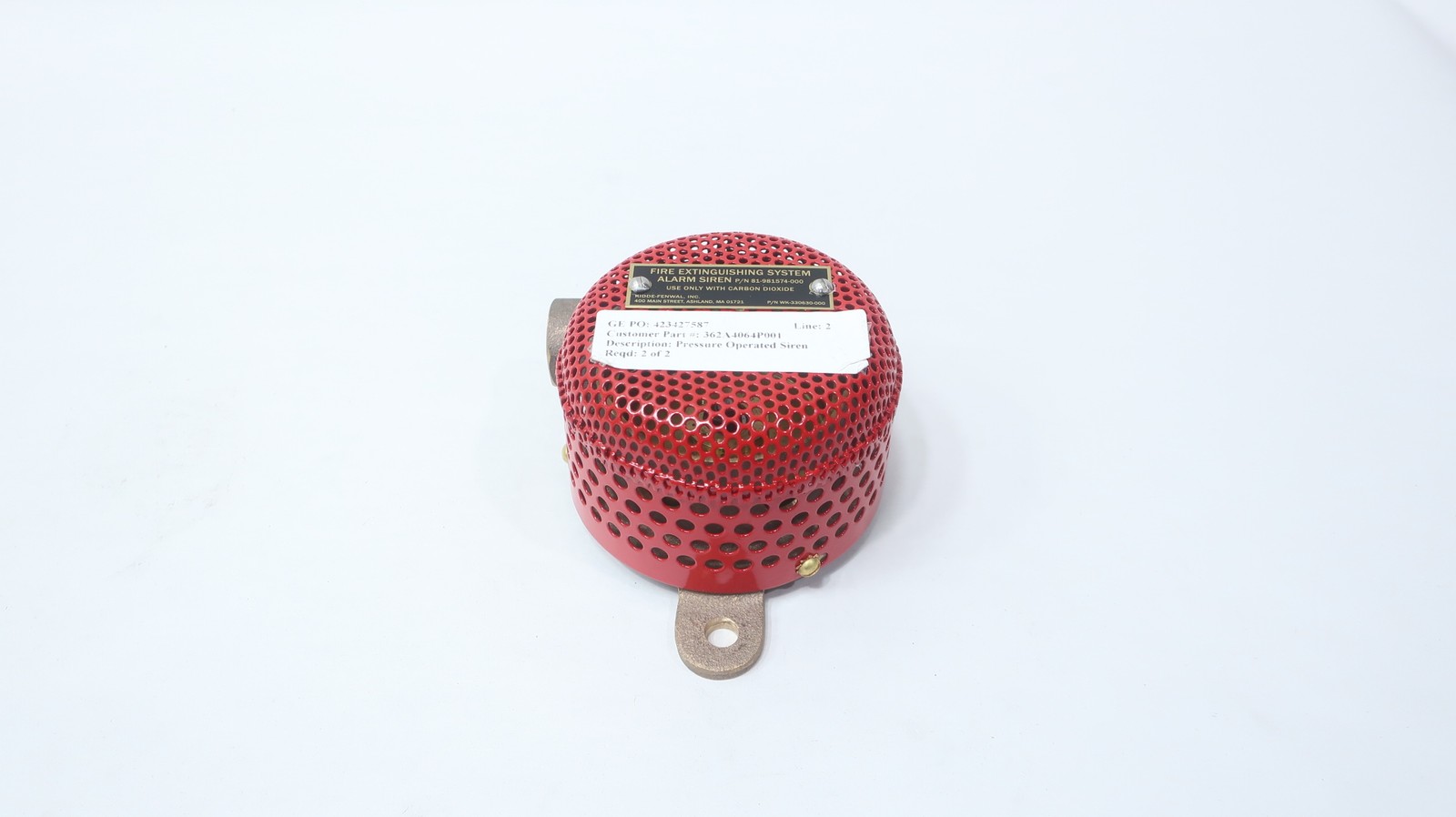 Kidde Fenwal 81-981574-000 Fire Extinguishing System Alarm Siren